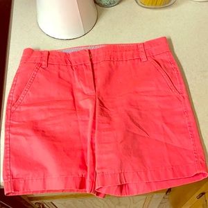 Hot pink J Crew Chino Shorts
